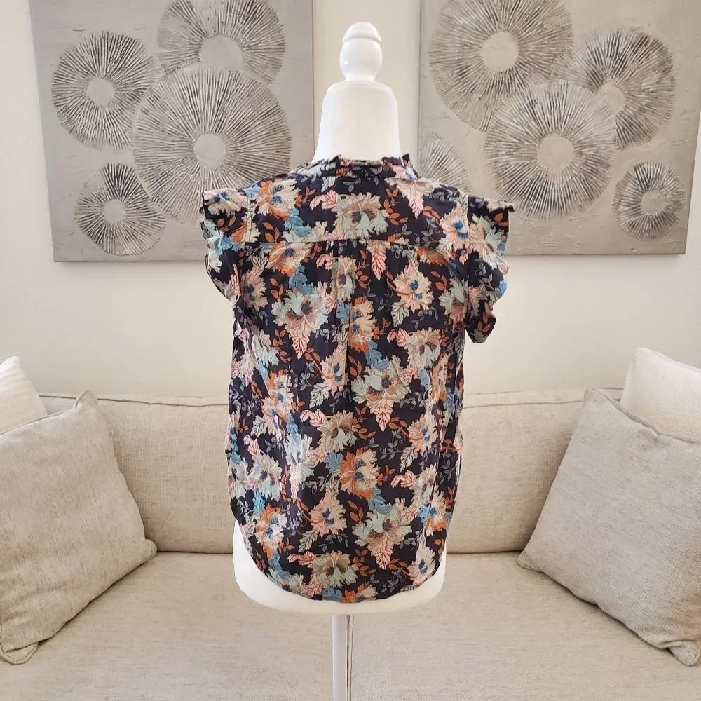 Lovestich Mimi Flutter Sleeve Top sz Xs